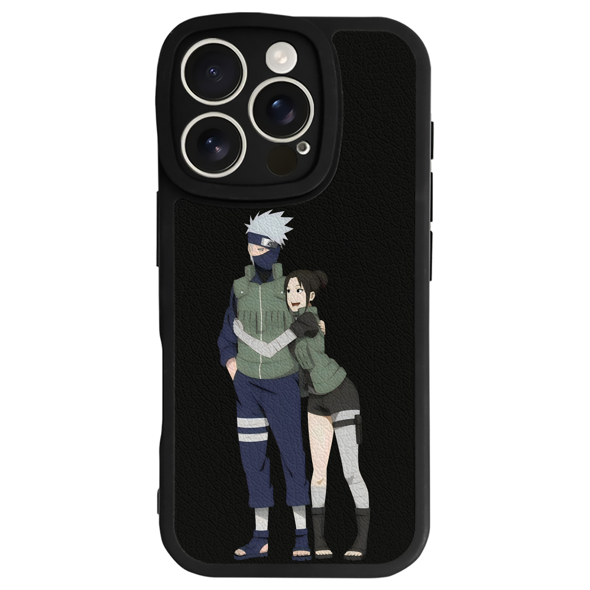 （画像用） NARUTO -ナルト- はたけ カカシ Hatake Kakashi 【iPhone 16シリーズ対応】シリコンスマホケース（レザー調） 材質：シリコン